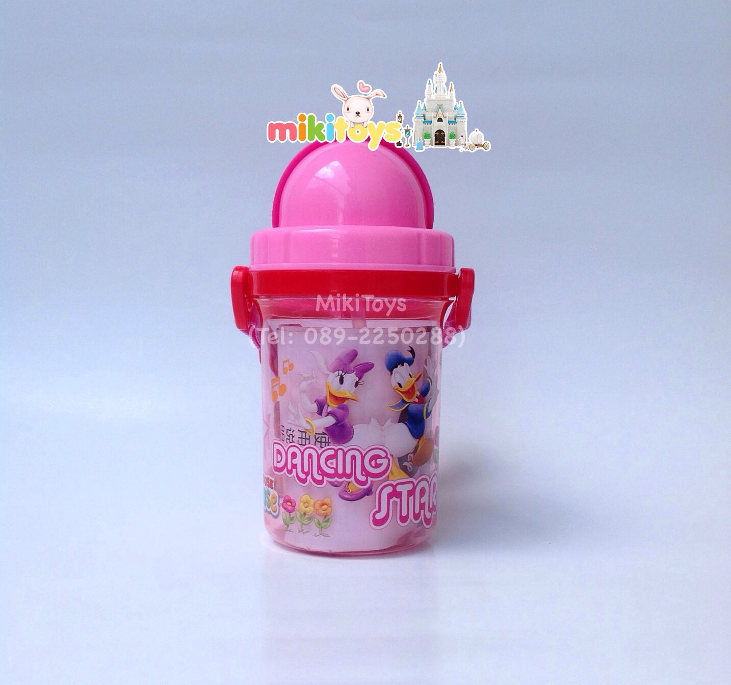 กระติกน้ำมินนี่เมาส์ MinnieMouse Dancing Star #Club house ฝาเปิดเลื่อน*ฟรีค่าจัดส่ง