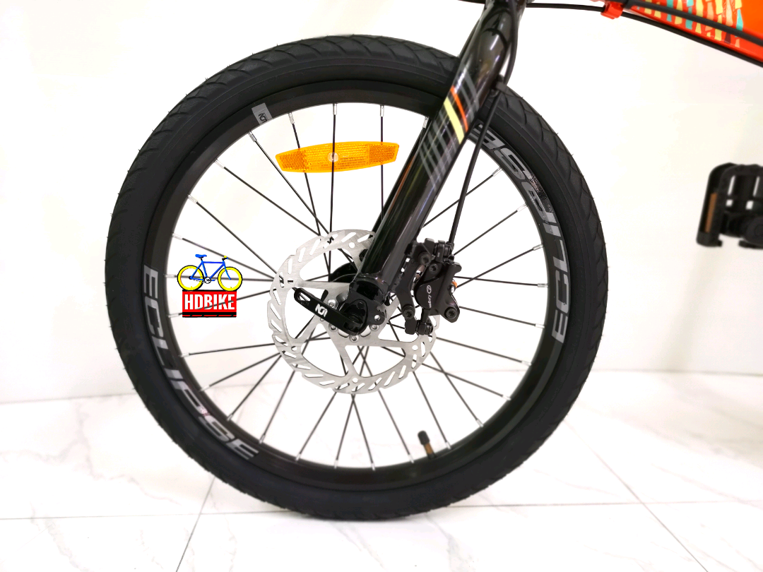 จักรยานพับได้ Police TEXAS เฟรมอลูมิเนียม ล้อ20นิ้ว เกียร์8สปีด ดิสเบรคน้ำมัน