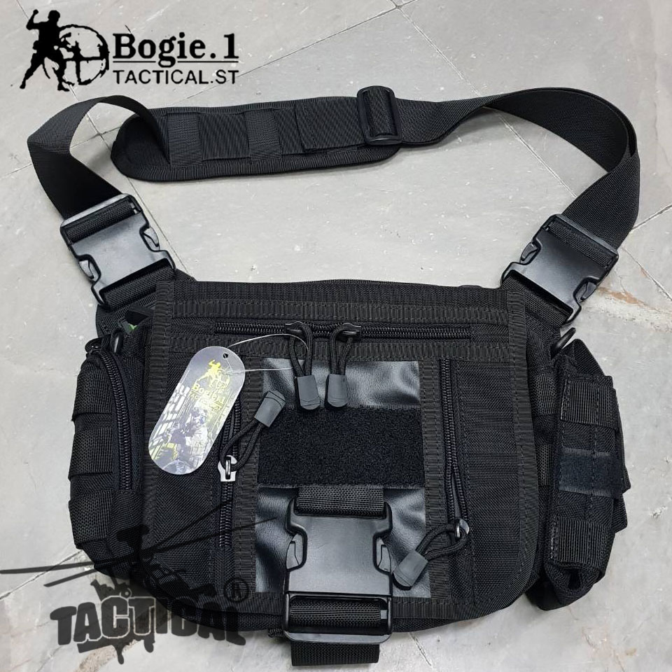 กระเป๋าปืนสะพายไหล่ สี่เหลี่ยมกลาง ผ้า Cordura