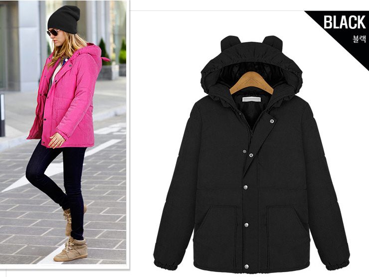 PreOrderไซส์ใหญ่ - เสื้อกันหนาวแฟชั่น ไซส์ใหญ่ หนาใยฝ้าย ไม่หนัก มีHood สี : ดำ / น้ำเงิน / ชมพู