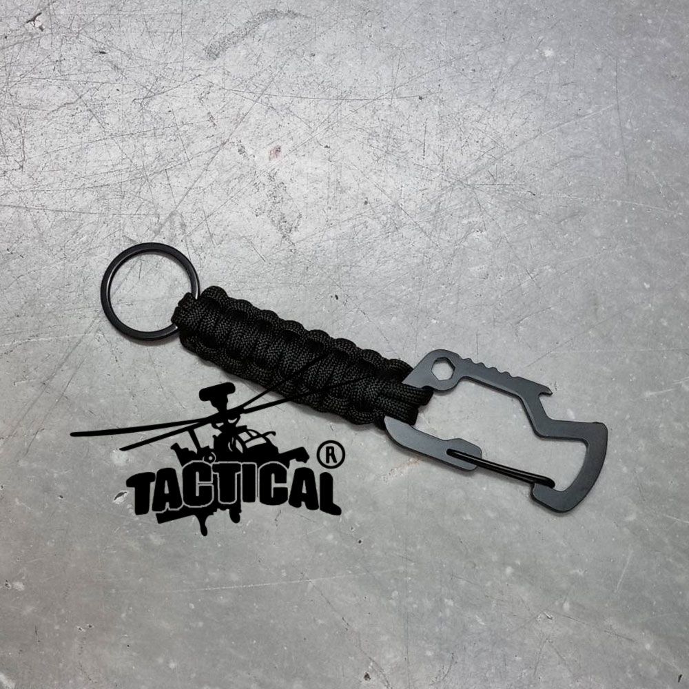 (รวม) พวงกุญแจเชือก Carabiner Tactical Link