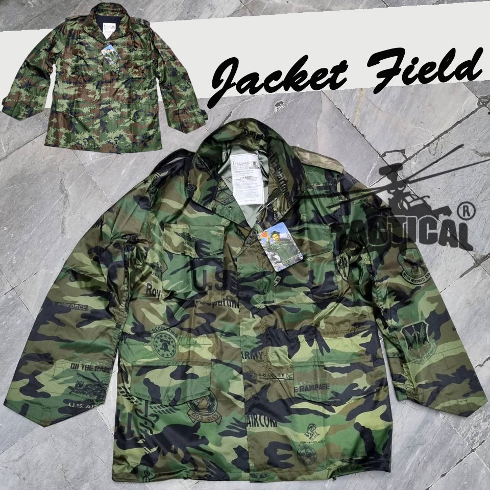Jacket Field ผ้าร่ม ลายพราง