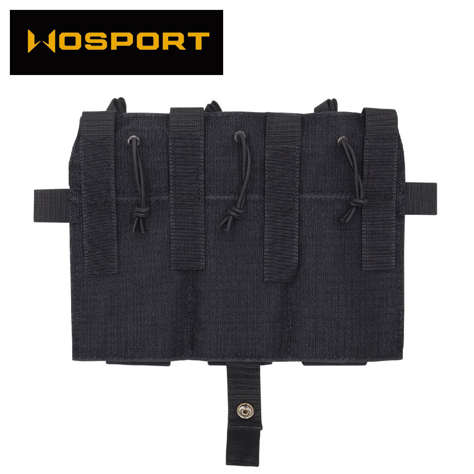ซองแม็กกาซีน M4 Triple Elastic Plate (Wosport)