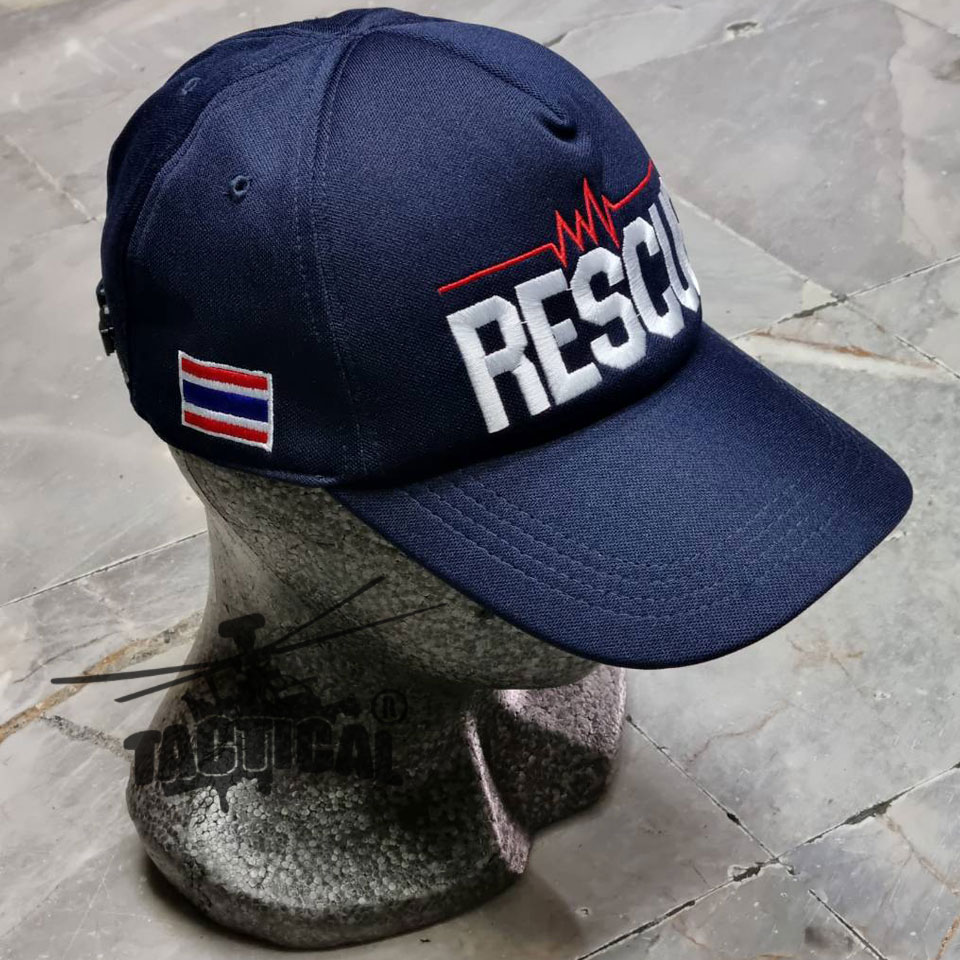 หมวกแก๊ป กรมท่า RESCUE ซิปหลัง