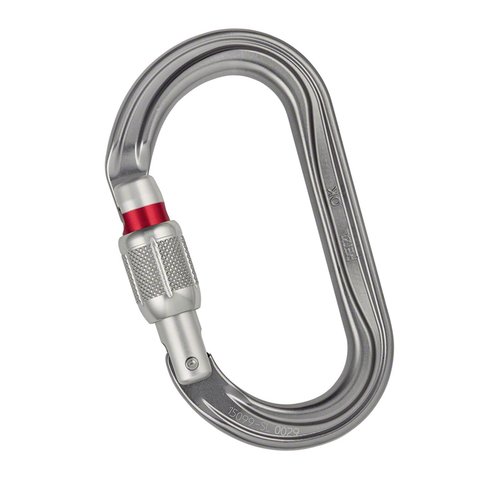 Carabiner (Petzl) OK SCREW-LOCK เงิน