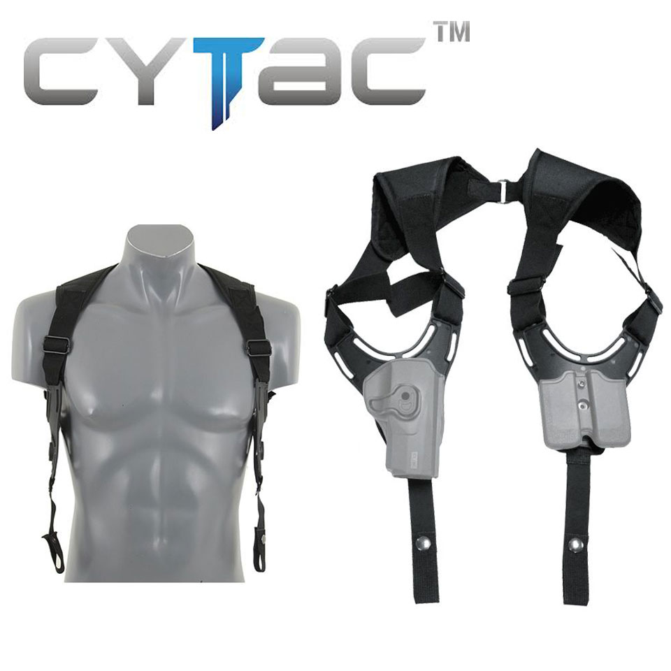 (ของแท้) เพลทสะพายไหล่คู่ ติดกับซองปืน ซองแม็ก Cytac (CY-SHH)