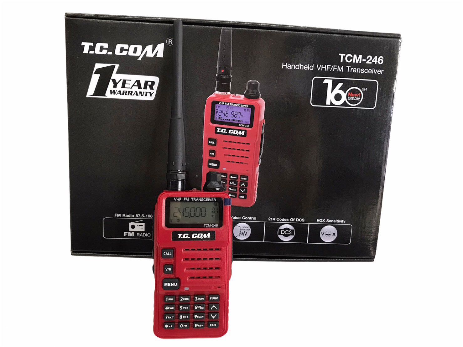วิทยุ T.C.COM รุ่น TCM-246 สีแดง