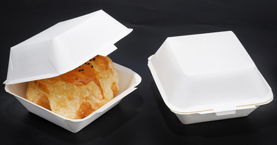กล่องใส่เบอร์เกอร์-อาหารทอด กระดาษ Food Grade เคลือบกันไขมัน (grease-proof paper) แพ็ค 50 ชิ้น