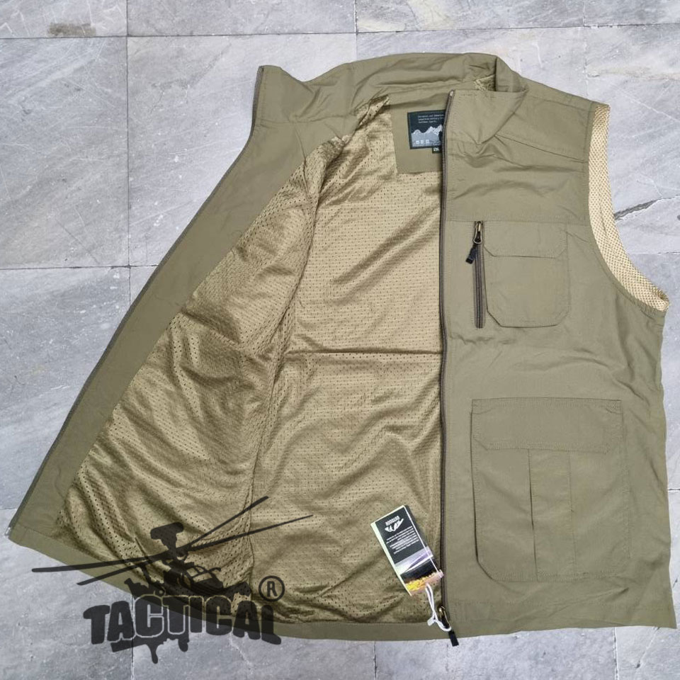 เสื้อกั๊กหน่วยงานราชการ กระเป๋าเยอะ ตีนตุ๊กแก (4 สี)