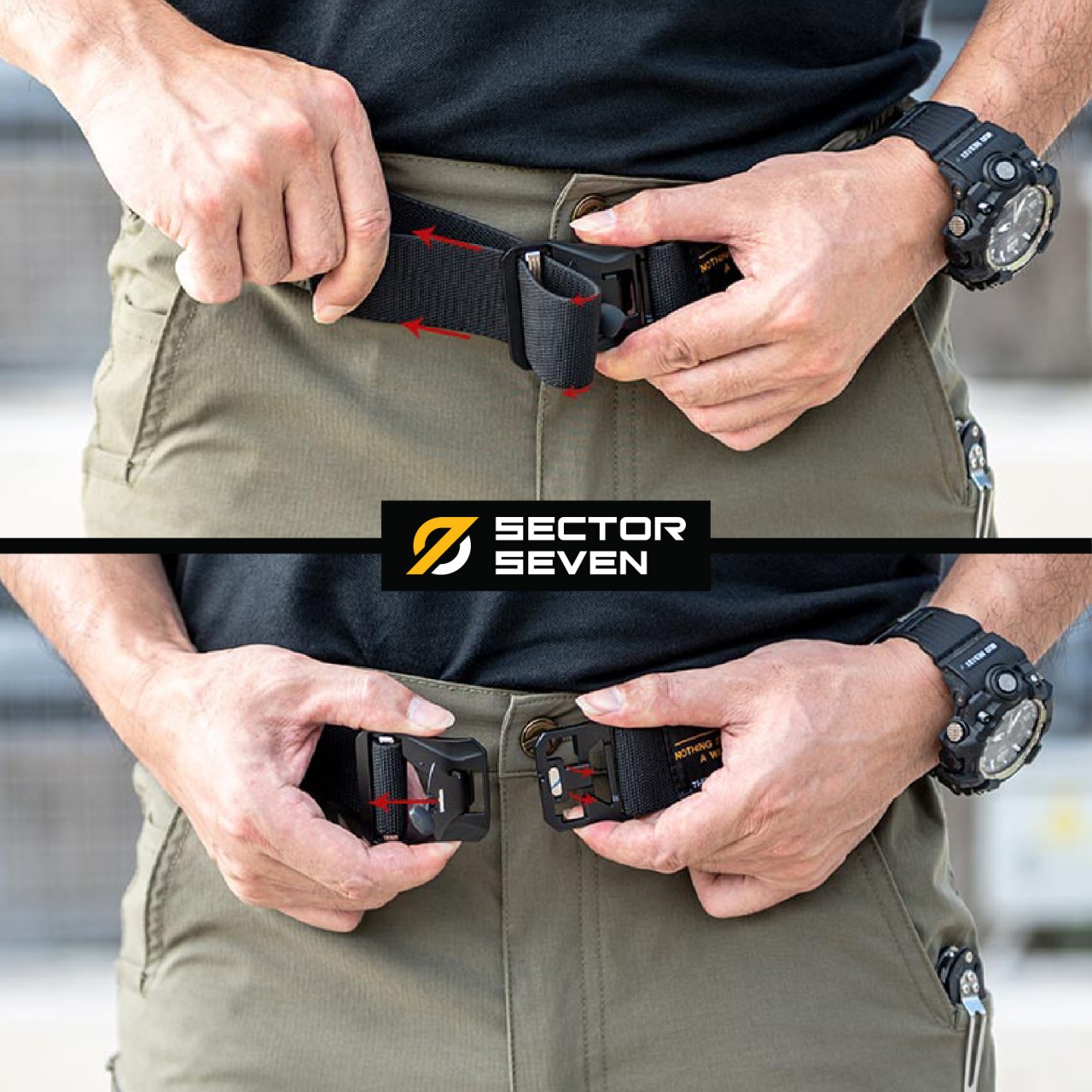 เข็มขัด Sector Seven (Original) หัวแม่เหล็ก Magnetic