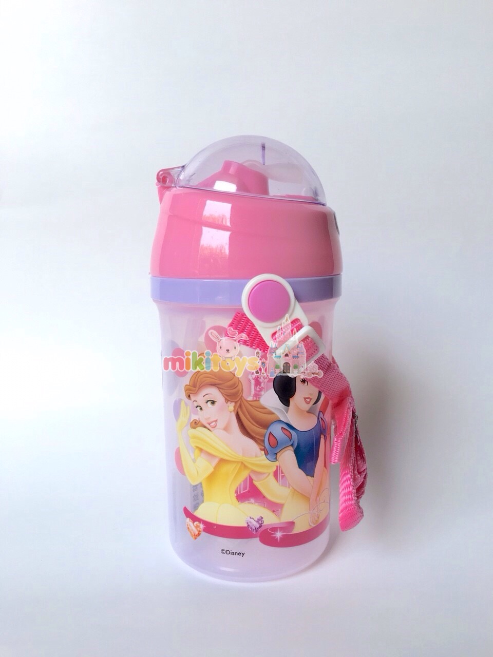 กระติกน้ำ PRINCESS (Belle,Snow white,Ariel)เจ้าหญิงเบลล์,สโนไวท์,เอเรียล PINK สีชมพู