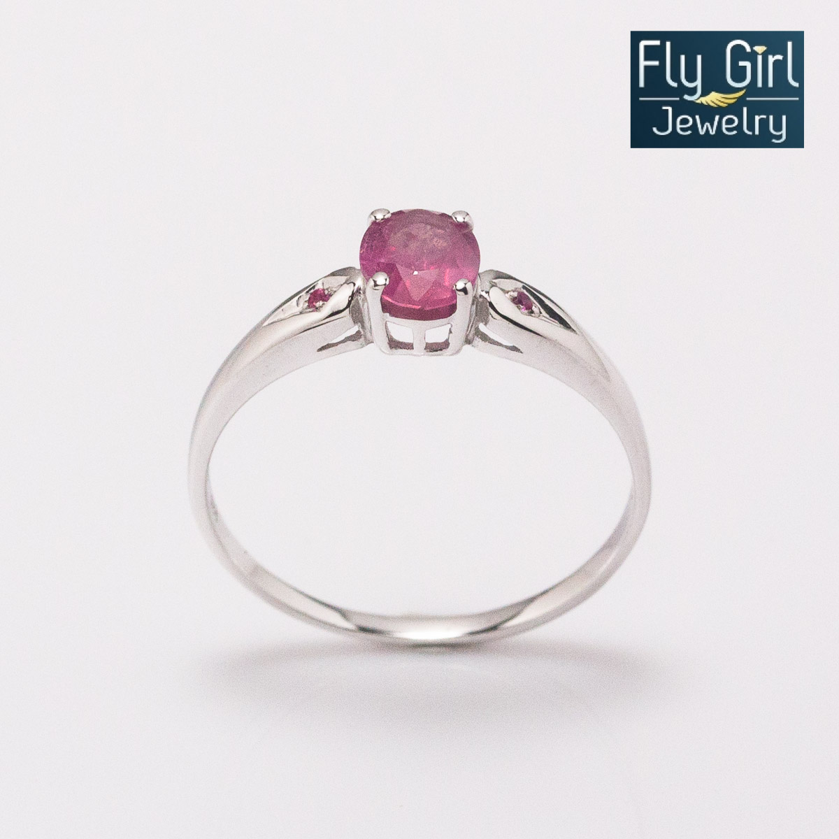 แหวนเงินแท้ พลอยทับทิมแท้(ราศีกรกฎ)