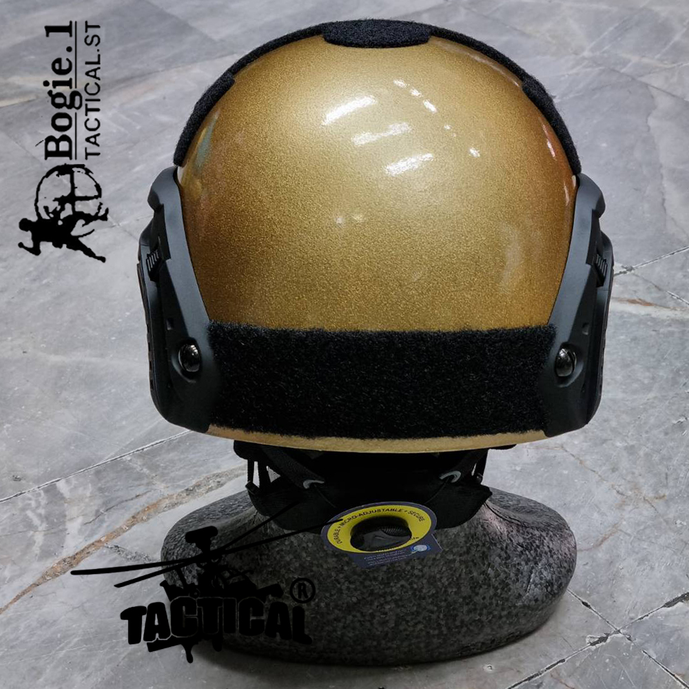 หมวก Fast สายตรวจ ทอง-ดำ BG1 (ปรับหลังแบบใหม่)