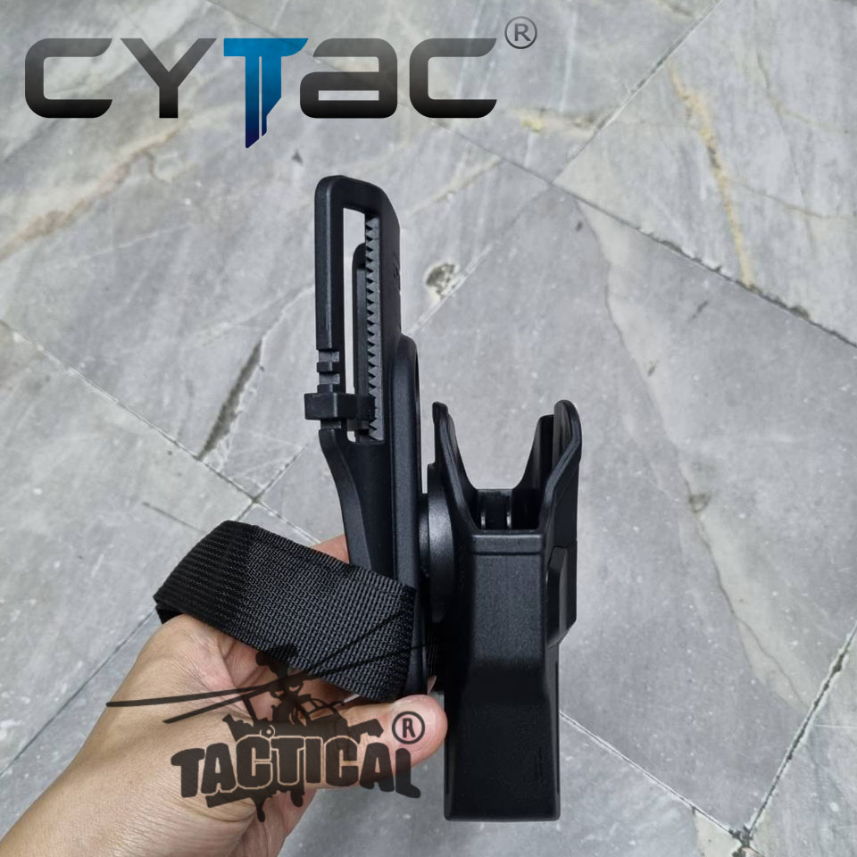 (งานแท้) ซองปืนปลดนิ้วชี้ + เพลทลดต่ำ + รัดขา ยี่ห้อ Cytac