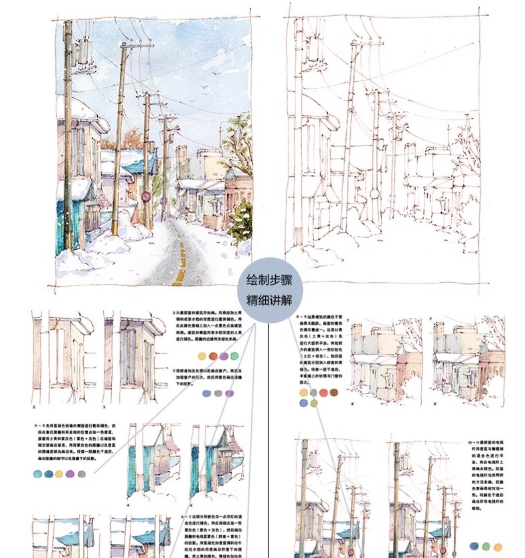 หนังสือสอนวาดภาพสีน้ำ "Takatori Watercolor Collection"