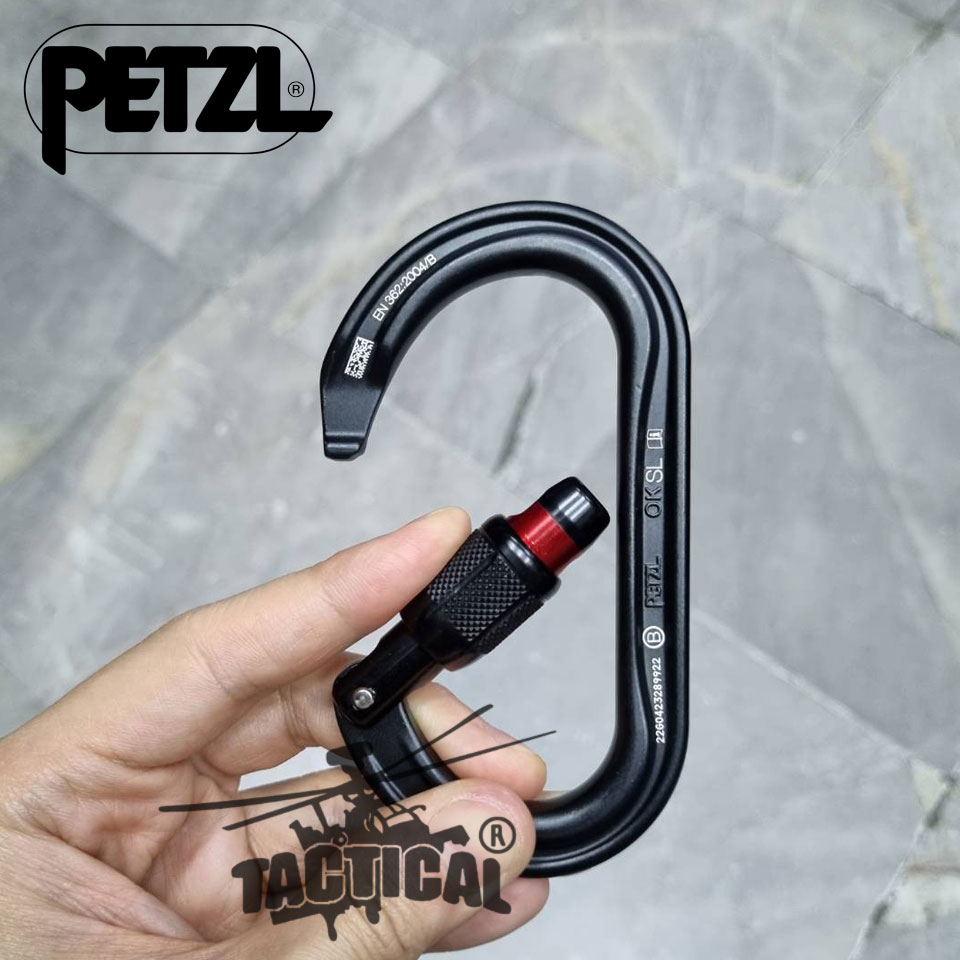 Carabiner (Petzl) OK SCREW-LOCK ดำ