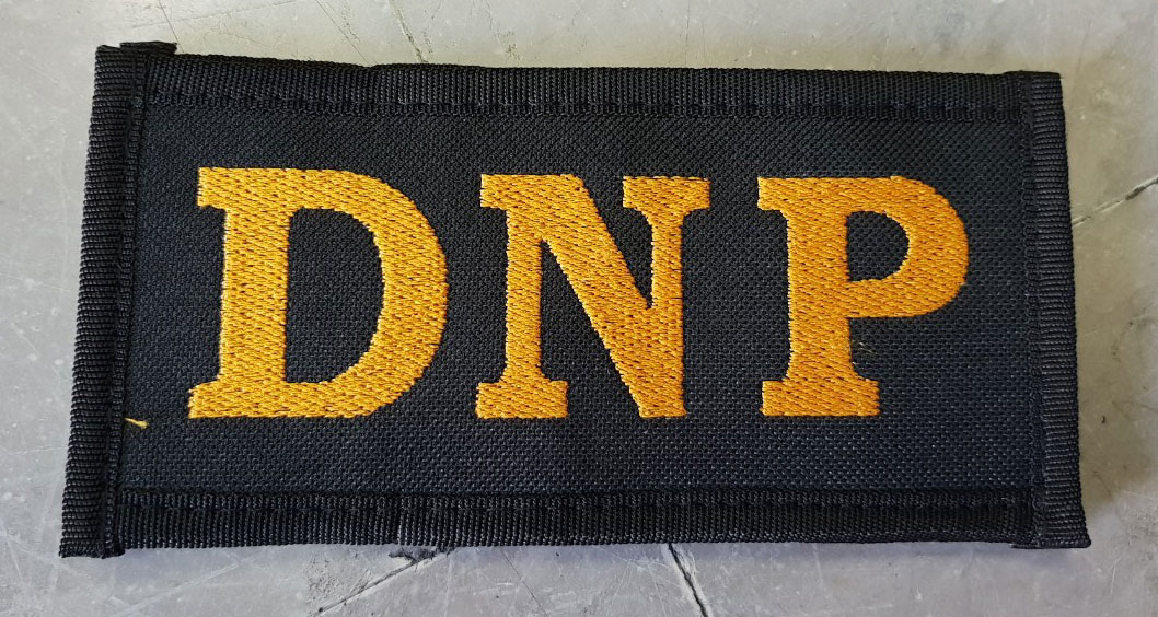 ป้ายปัก L ขนาด 16.5x8 CM. ตีนตุ๊กแก