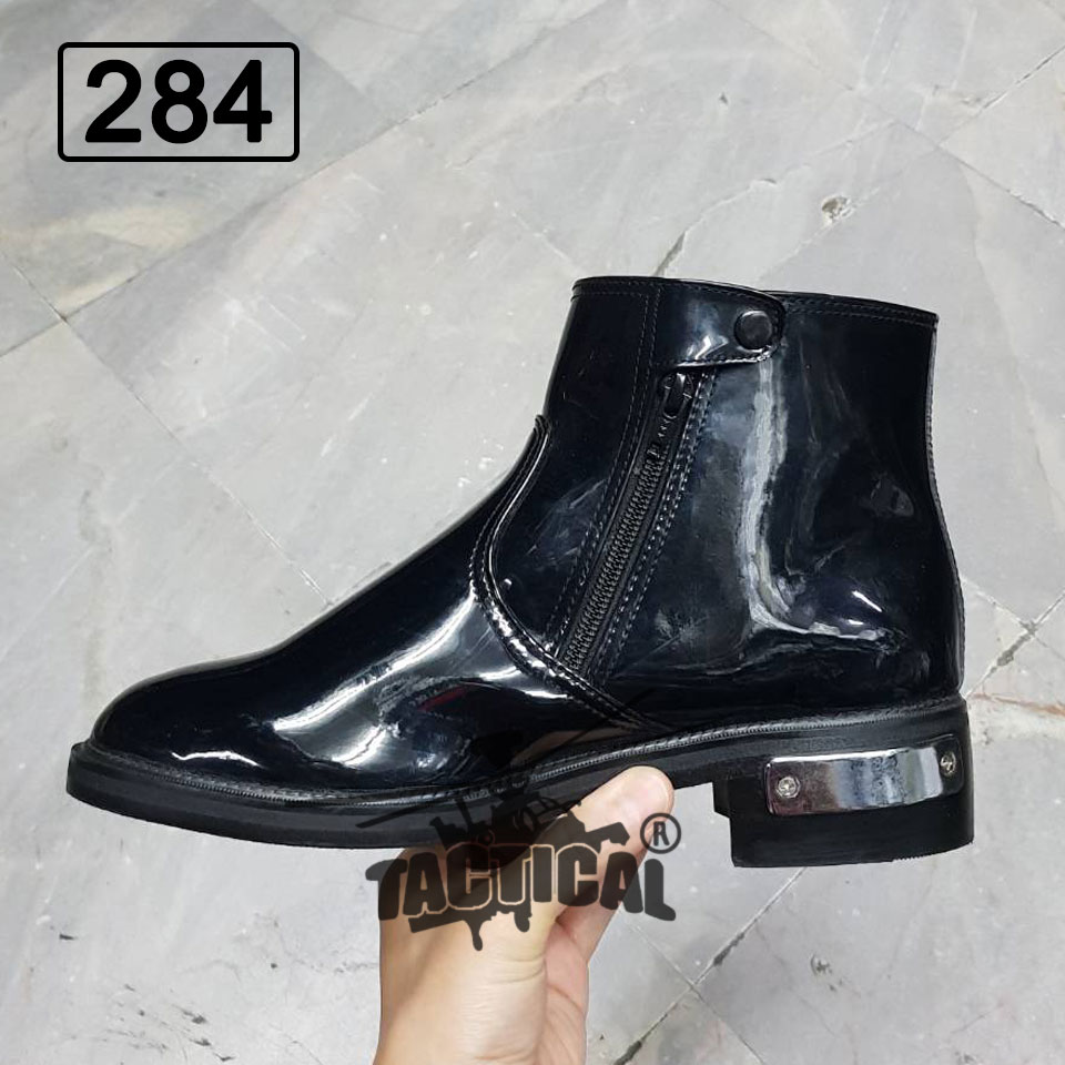 รองเท้าฮาฟสั้น หนังแก้ว 284 ซิปคู่