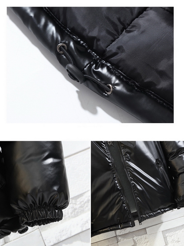 COM-001 เสื้อกันหนาวผู้ชาย บุนุ่น มีHoodถอดไม่ได้ สีเงิน / ดำ / ดำลายเส้น / ดำลายตัวอักษร