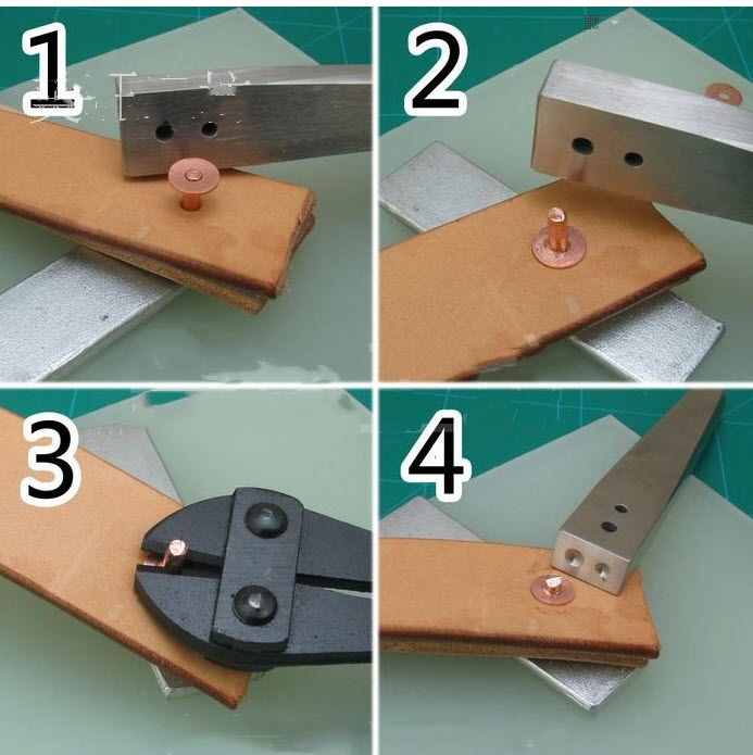 ที่ตอกหมุดทองแดง แบบสองหัวตอก สองหัวกด