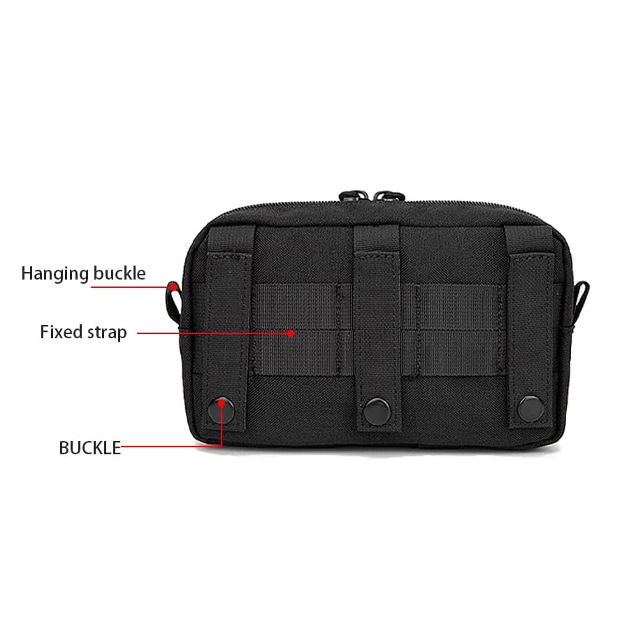 กระเป๋าคาดเอว EDC ระบบ Molle พร้อมช่องเก็บของหลายชั้น