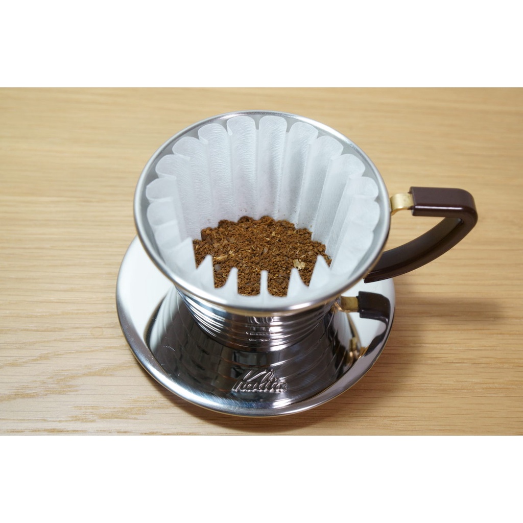 Kalita Wave Filter White KWF-155 คาลิตะ เวฟฟิลเตอร์กรองกาแฟ รุ่น155 บรรจุ 50-100 ชิ้น สำหรับ 1-2 เสริฟ์