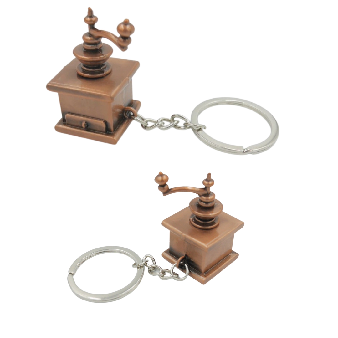 พวงกุญแจลายเครื่องบดกาแฟมือหมุนสีน้ำตาล รหัส 1936