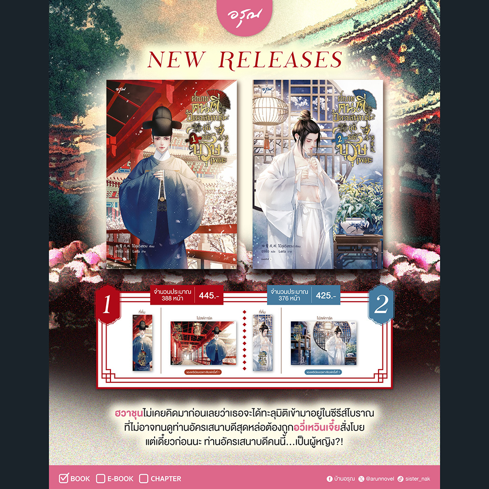 (พร้อมส่ง) ฝ่าบาทคนดี อัครเสนาบดีผู้นี้มิใช่บุรุษเพคะ เล่ม 1-2 (6 เล่มจบ) ไป๋ลู่เฉิงซวง อรุณ