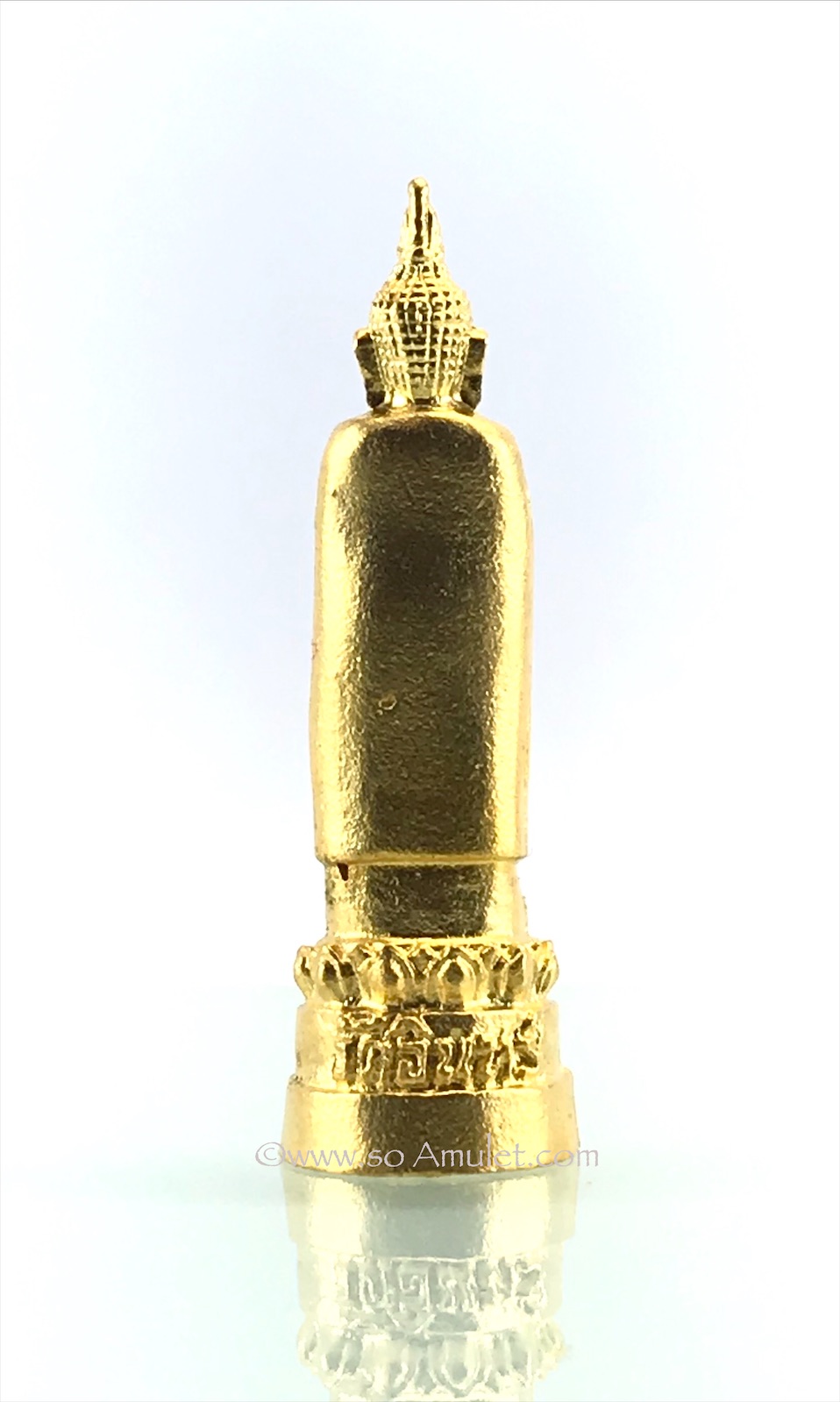 รูปหล่อหลวงพ่อโต วัดอินทรวิหาร บางขุนพรหม รุ่นผ้าป่าถวายหลวงพ่อโต ปี 2541 เนื้อกะหลั่ยทอง พร้อมกล่องเดิม