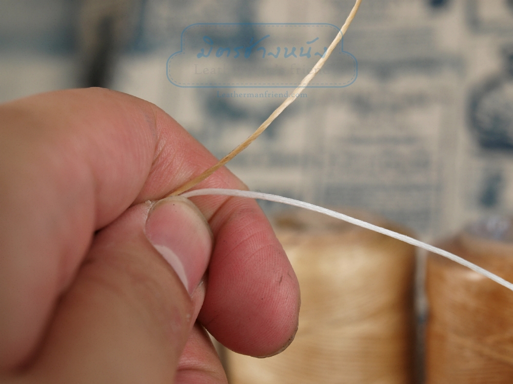 ด้ายเทียนนอก แบบเส้นเกลียวกลม ขนาด 0.8 มิล แบบญี่ปุ่น