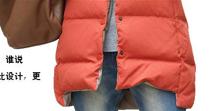 PreOrderคนอ้วน - เสื้อกันหนาวแฟชั่น ไซส์ใหญ่ คนอ้วน บุนวมหนา มีHood สี : ดำชมพู / ส้มเบจ