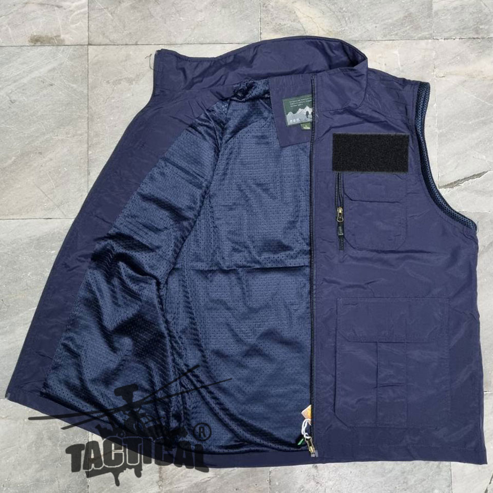 เสื้อกั๊กหน่วยงานราชการ กระเป๋าเยอะ ตีนตุ๊กแก (4 สี)