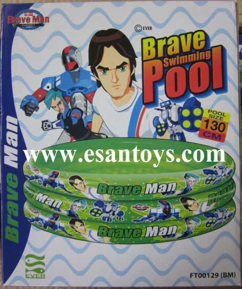 สระน้ำเป่าลม ลายbrave 130cm(หมด)