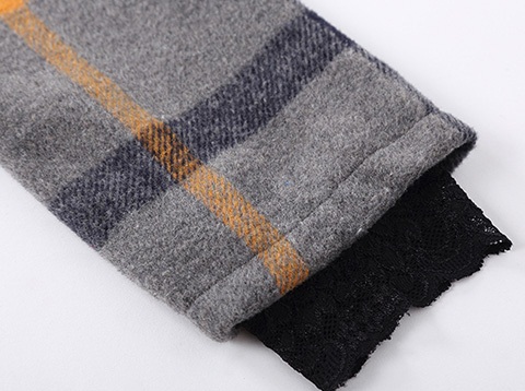 PreOrderคนอ้วน - เสื้อโค้ทกันหนาว ผ้าวูลขนสัตว์ มีซับใน สี : เทา / น้ำเงินแดง