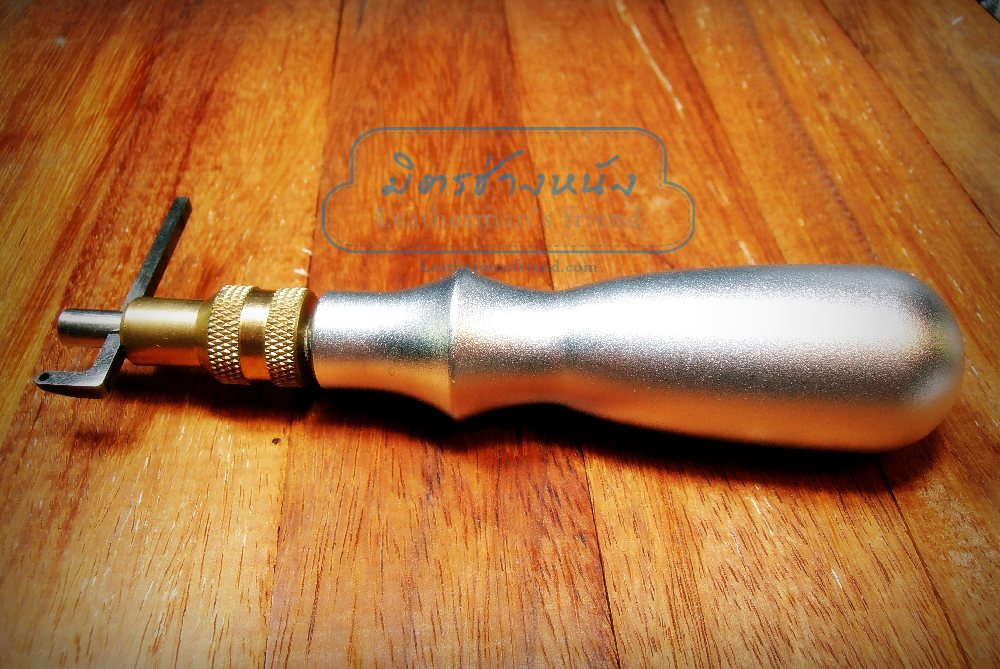 ที่ขูดฝังด้ายเทียน แบบอลูมิเนียมตัน หัวเหล็กแข็ง ที่ล๊อคทองเหลือง