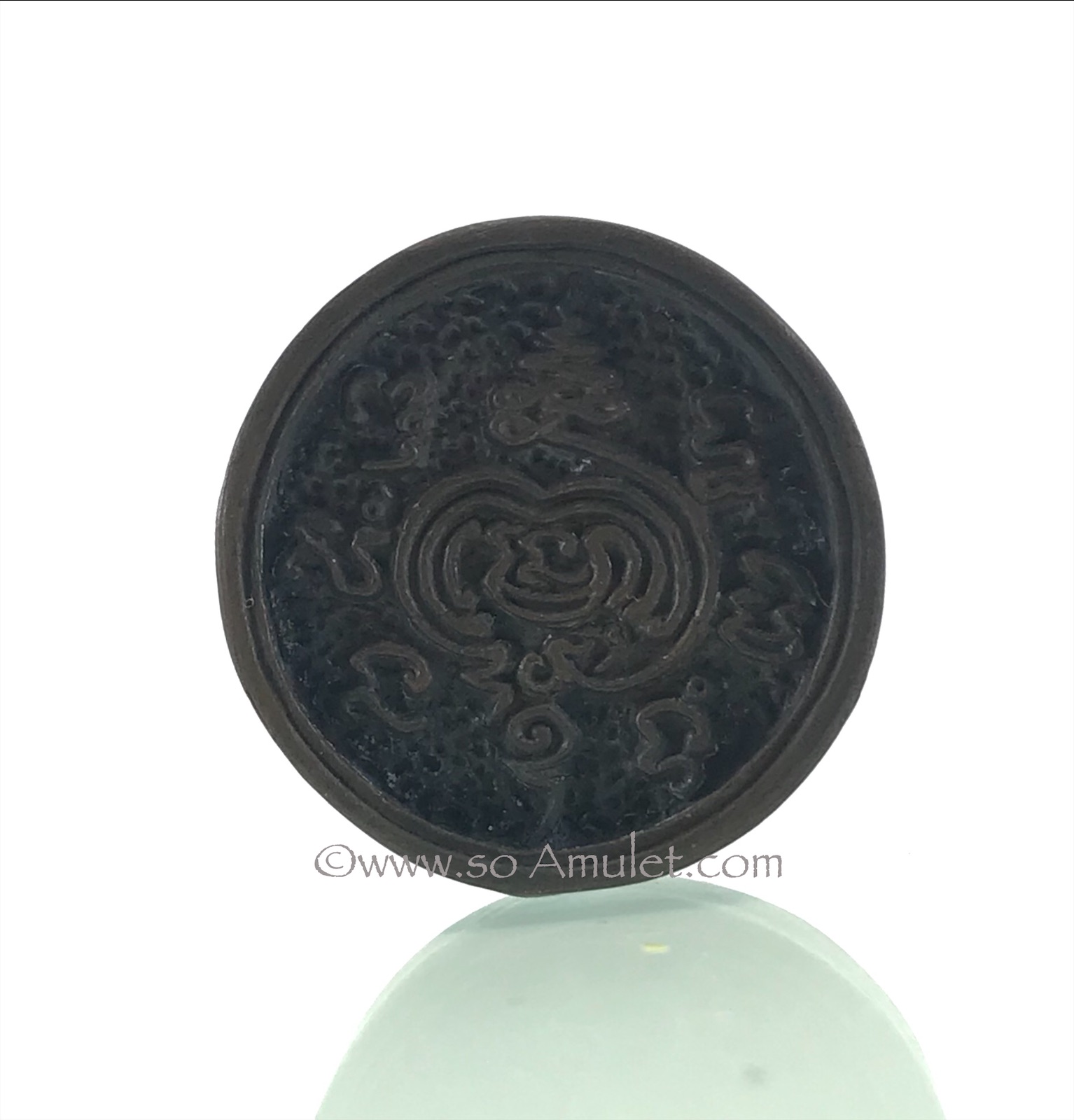 เหรียญพระธรรมจักรหล่อ(เหรียญล้อแม็กใหญ่) หลวงปู่มี วัดมารวิชัย ปี 2539 เนื้อนวโลหะ พร้อมกล่องเดิม