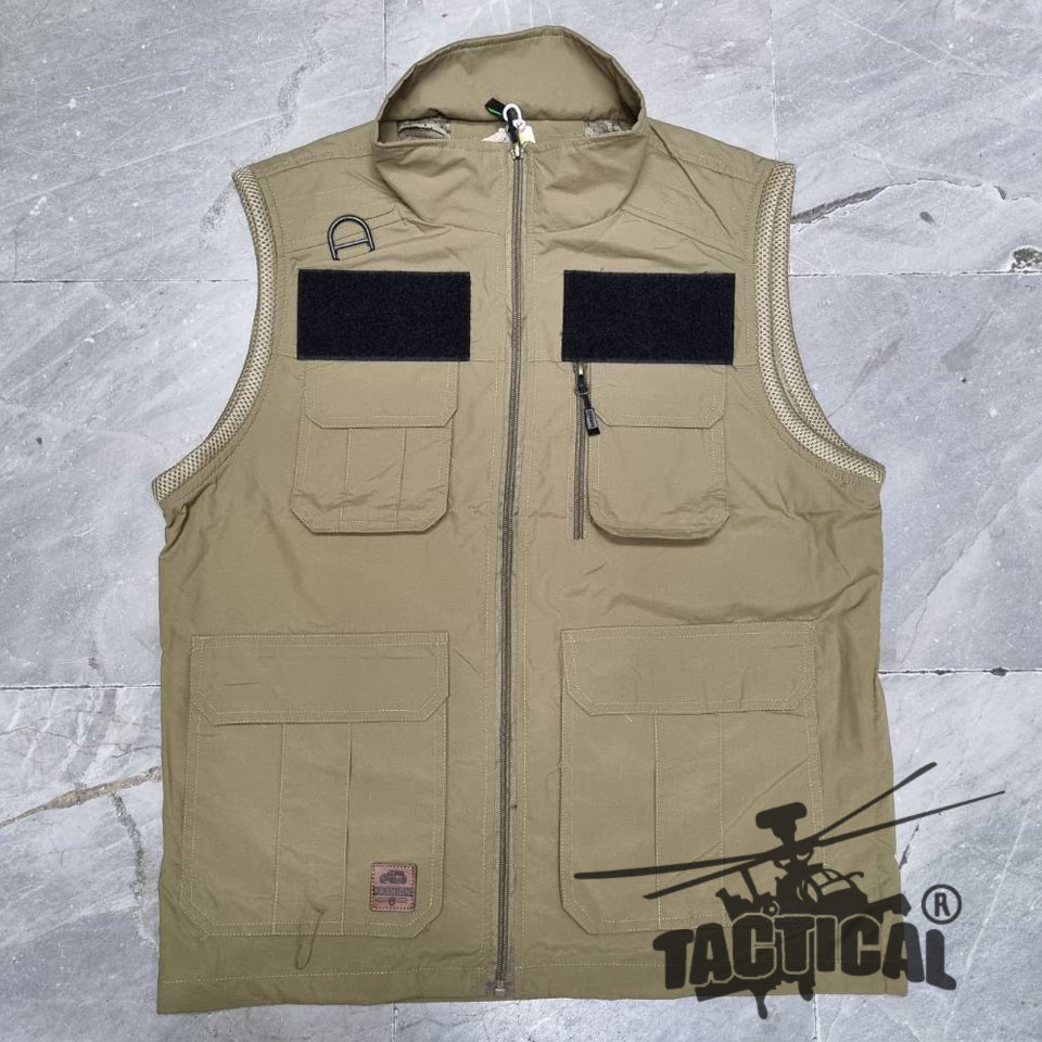 เสื้อกั๊กหน่วยงานราชการ กระเป๋าเยอะ ตีนตุ๊กแก (4 สี)