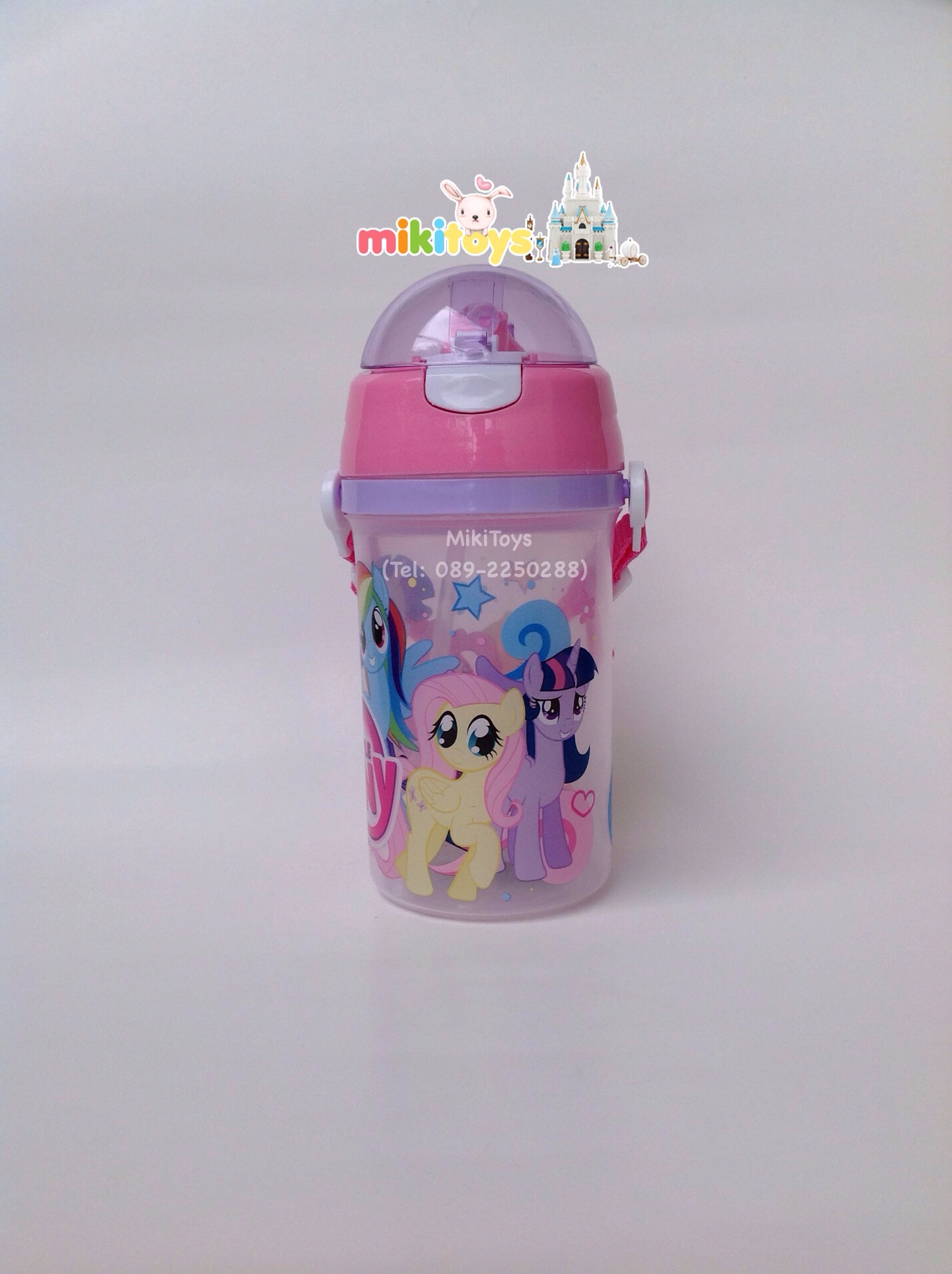 กระติกน้ำมาย ลิตเติ้ล โพนี่ (My Little Pony) /PINK สีชมพู สายสะพายสีชมพู ลายสวยน่ารักจ้า 🎀💖*BPA Freeปลอดภัย