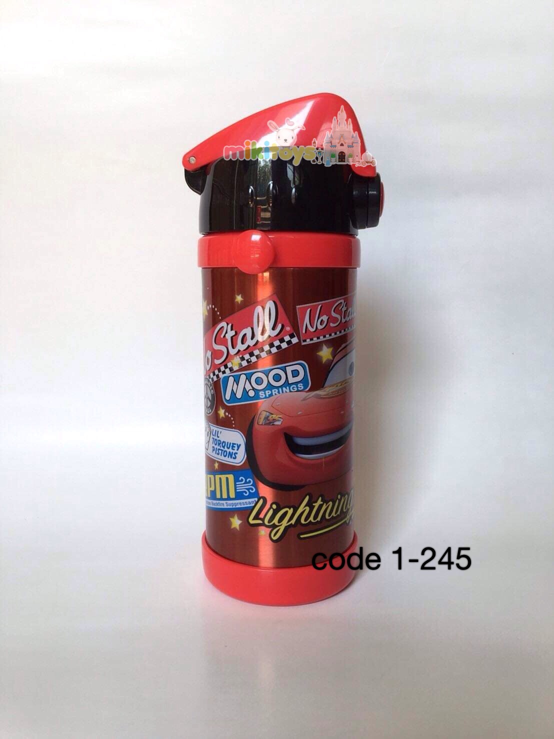 กระติกน้ำเก็บอุณหภูมิ Car Mcqueen คาร์ แมคควีน เรซซิ่ง ลายรถแข่งสุดเท่ห์ ขนาด350ml.