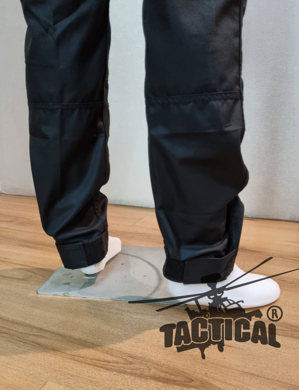 กางเกงเดี่ยว ACU(2) ดำ ผ้าหนานุ่ม (มีตีนตุ๊กแกปลายขา)