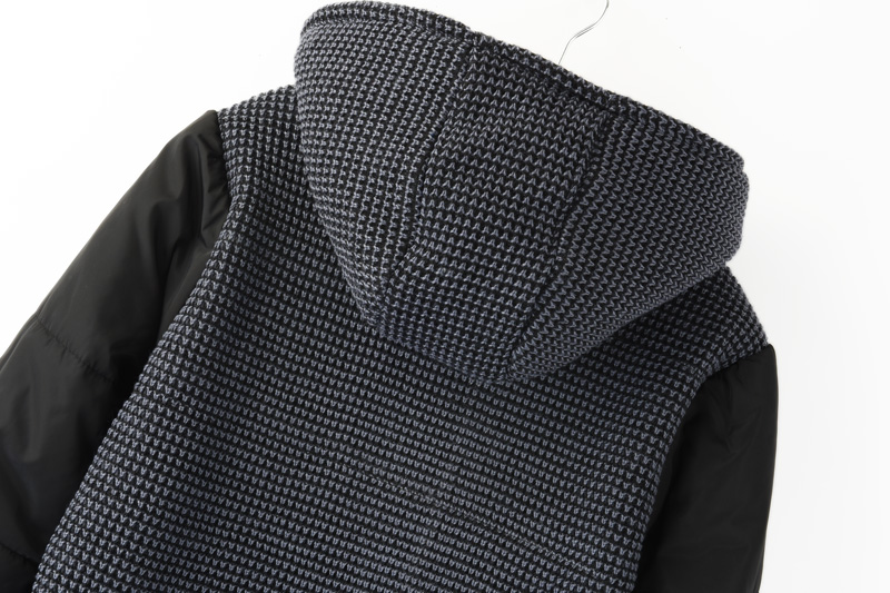 PreOrderคนอ้วน - เสื้อกันหนาวแฟชั่น ไซส์ใหญ่ คนอ้วน ผ้าฝ้ายโพลิเอสเตอร์ บุนวมหนา มีHood สีดำ