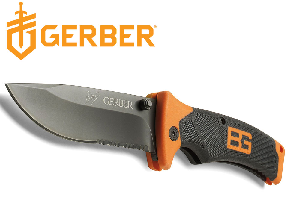 มีดพับ Gerber Bear Grylls Folding Sheath Knife 3.6″ Combo Blade