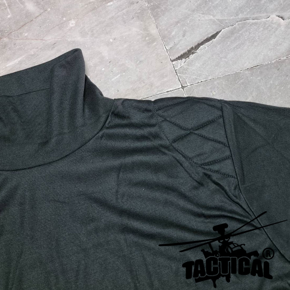 เสื้อยืดแขนยาวคอพัน ผ้า TC (ดำ เขียว กรมท่า)