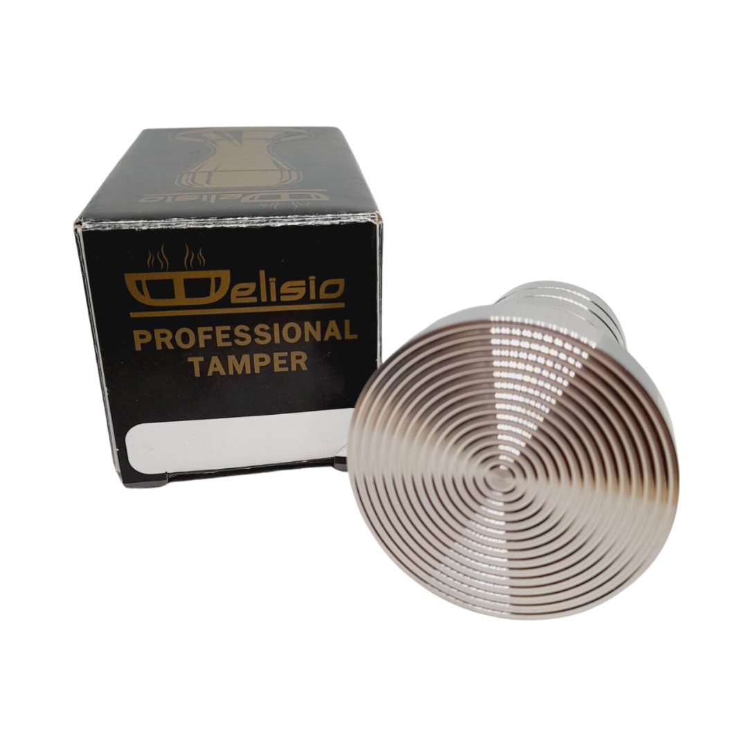 แทมเปอร์ ที่กดกาแฟ สแตนเลส 57.5 มม. Delisio ลายก้นหอย รหัส 1610-343
