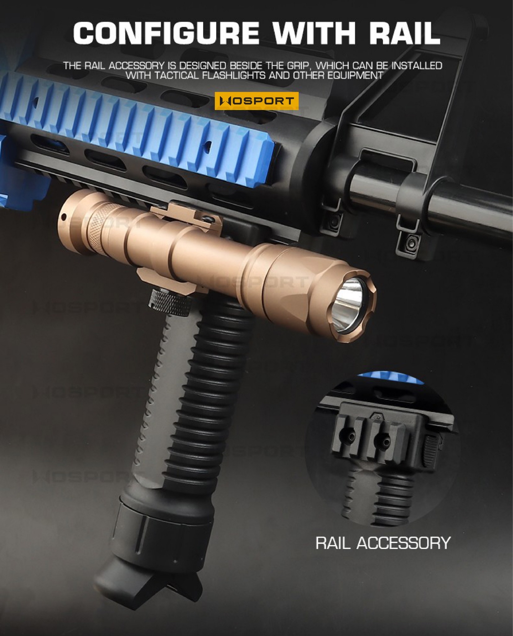 กริปมือขาทราย ยี่ห้อ Wosport