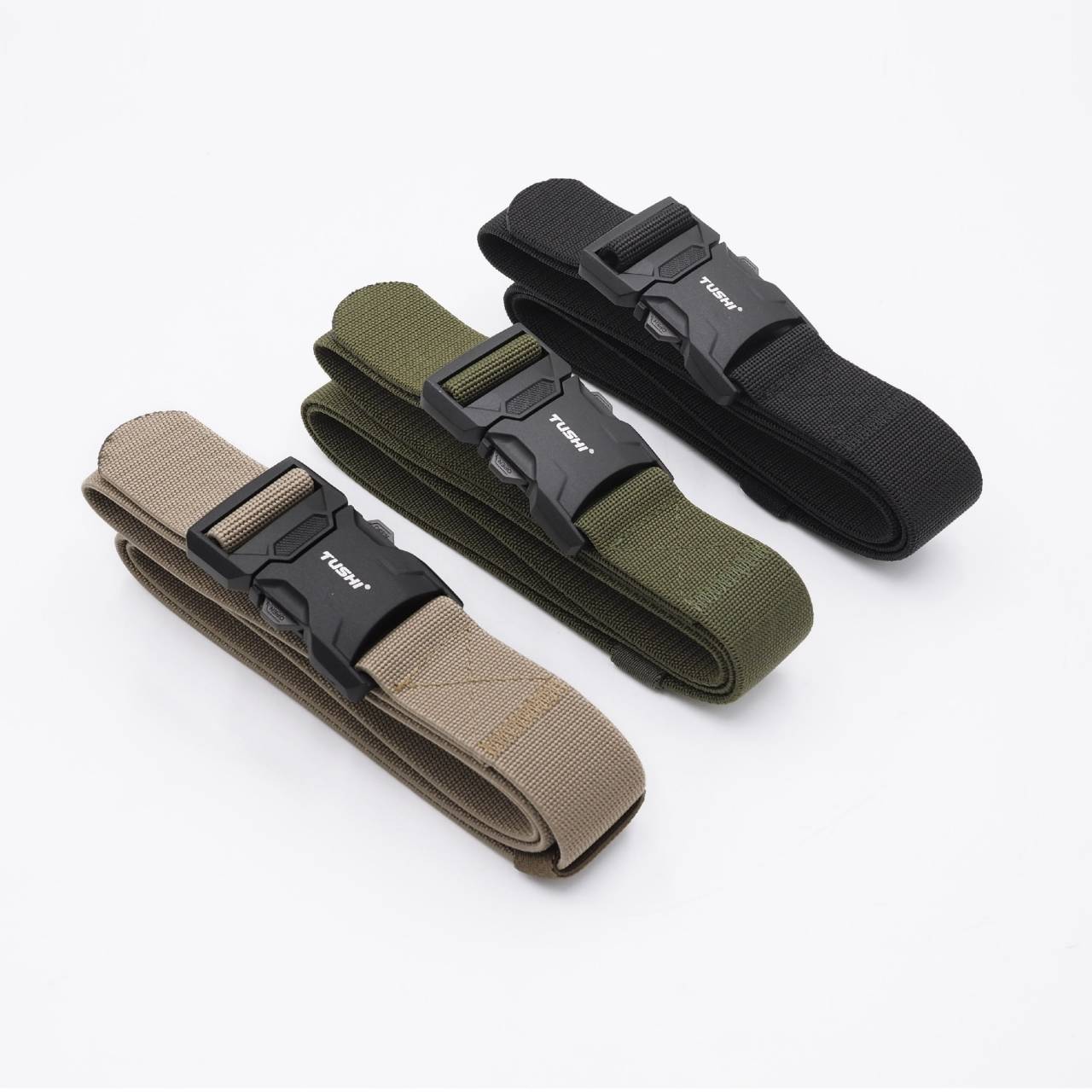 เข็มขัดสายยางยืด หัวล็อค รุ่น 911