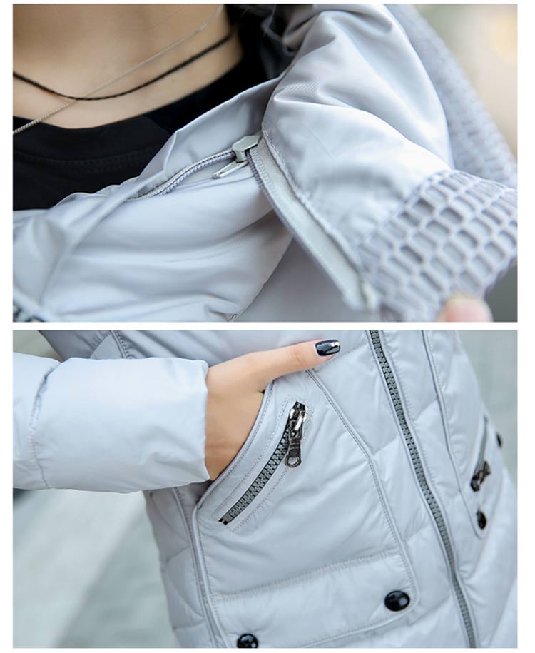 PreOrderคนอ้วน - เสื้อกันหนาว ผ้าฝ้าย บุนวมกันลม มีHood สี : ชมพู / แดง / ดำ / เทา / ครีม / น้ำเงิน / ม่วง