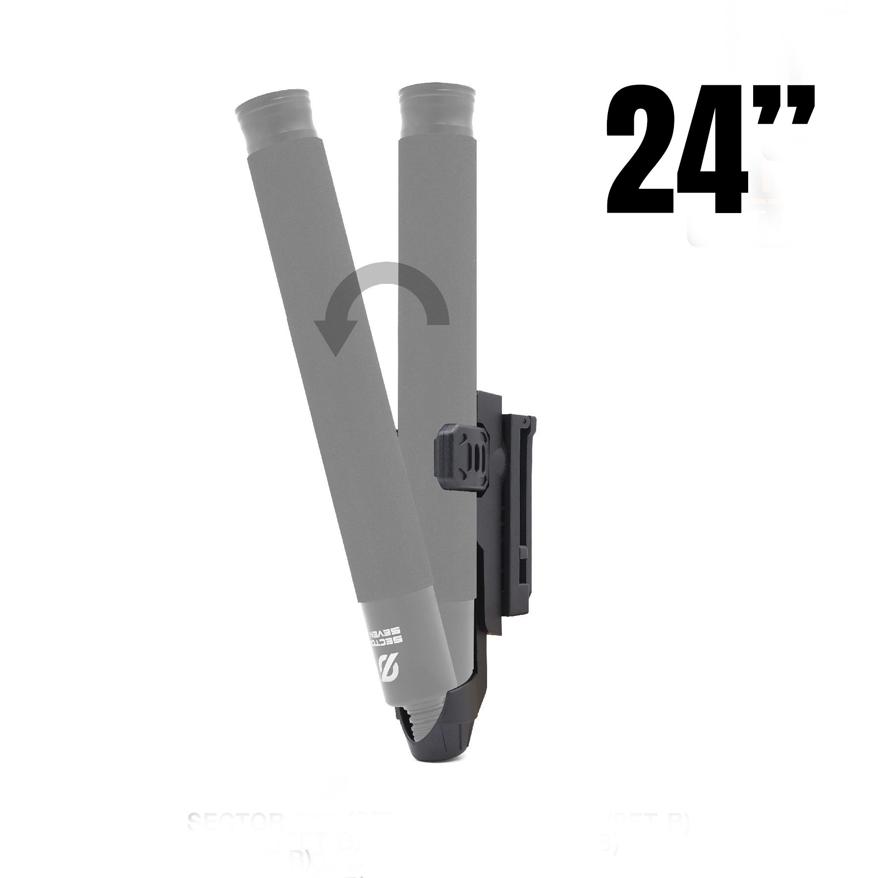 ดิ้วกดตูด 24 นิ้ว + ซองดิ้ว TBH ทน เก็บง่าย (ของแท้ Sector Seven)