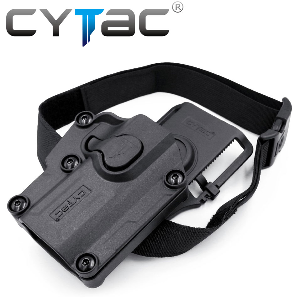 (งานแท้) ซองปืน Mega-Fit + เพลทลดต่ำ + รัดขา ยี่ห้อ Cytac