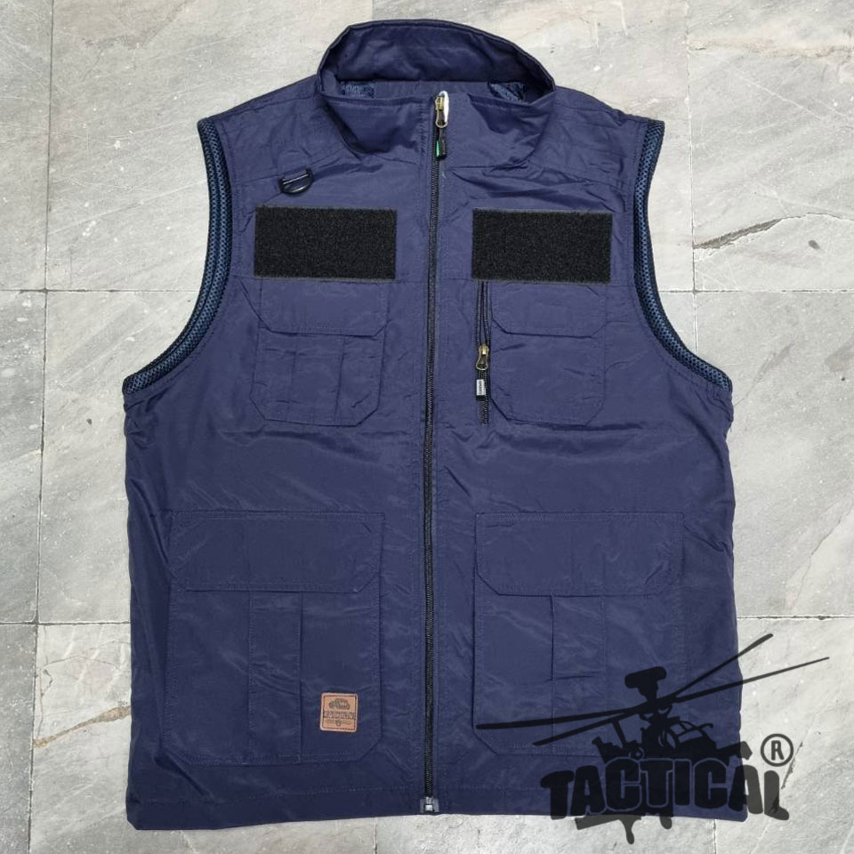 เสื้อกั๊กหน่วยงานราชการ กระเป๋าเยอะ ตีนตุ๊กแก (4 สี)